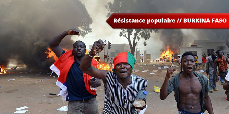 Burkina Faso - manifestation du peuple contre le putsch militaire