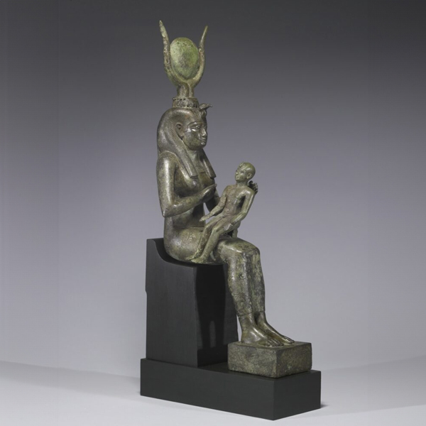 Statut Aïssata(Isis) allaitant Ousirê (Horus)